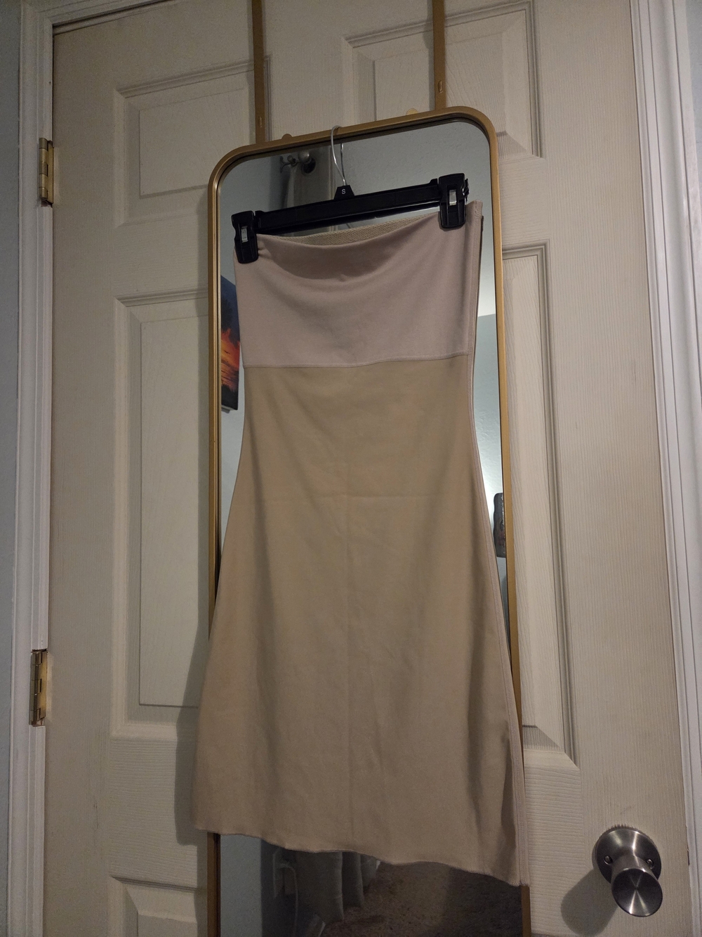 SPANX Two-Tone Nude/Beige Strapless Shaping Slip